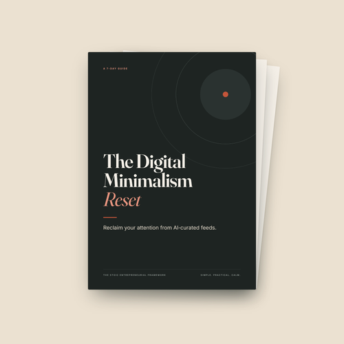 The Digital Minimalism Reset PDF guide cover